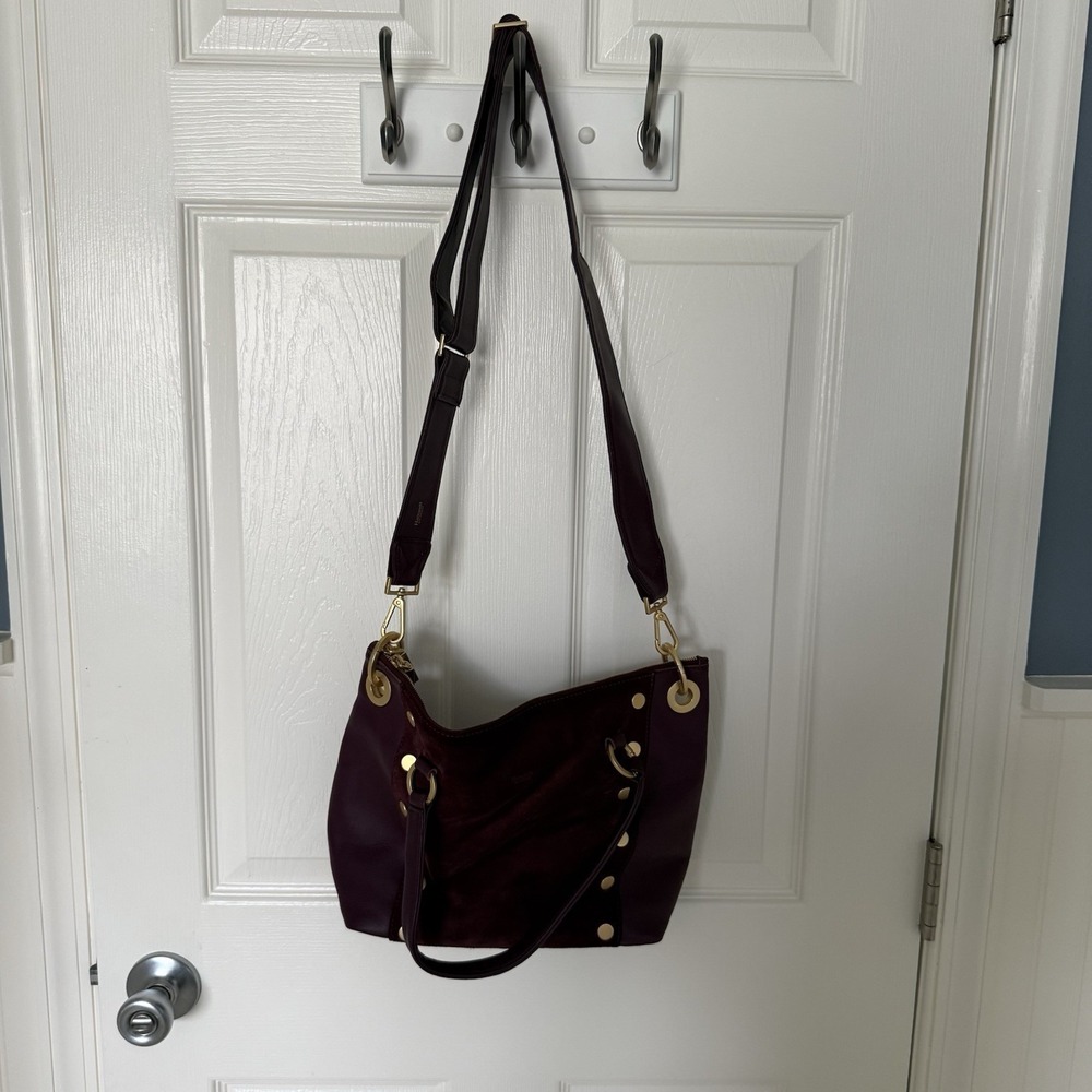 Hammitt Los Angeles Daniel Medium Purple Gold Leather Crossbody Bag Purse EUC - Picture 16 of 16
